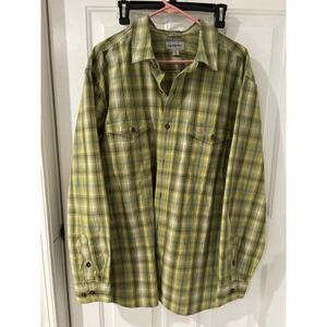 Carhartt Plaid Shirt Relaxed Fit Long Sleeve Workwear 2XL‎